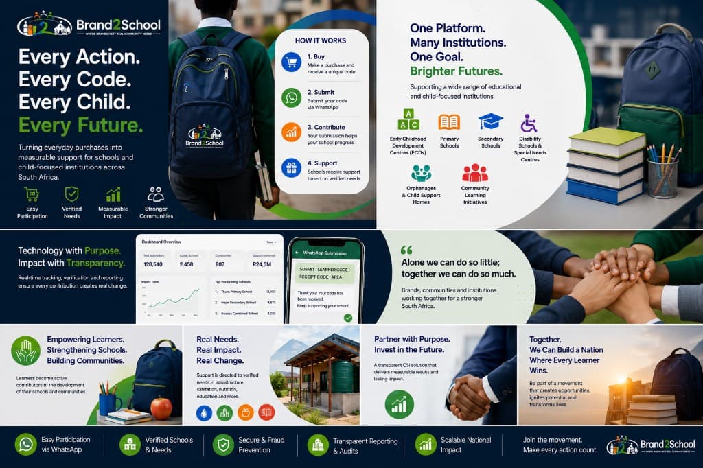 Brand2School: brands turn everyday purchases into verified participation and measurable school impact